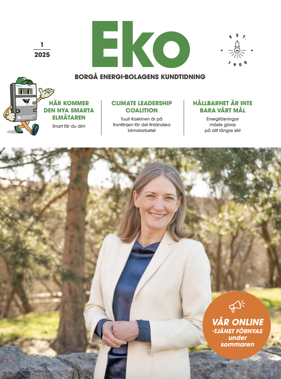Kundtidning 1/25, omslag 