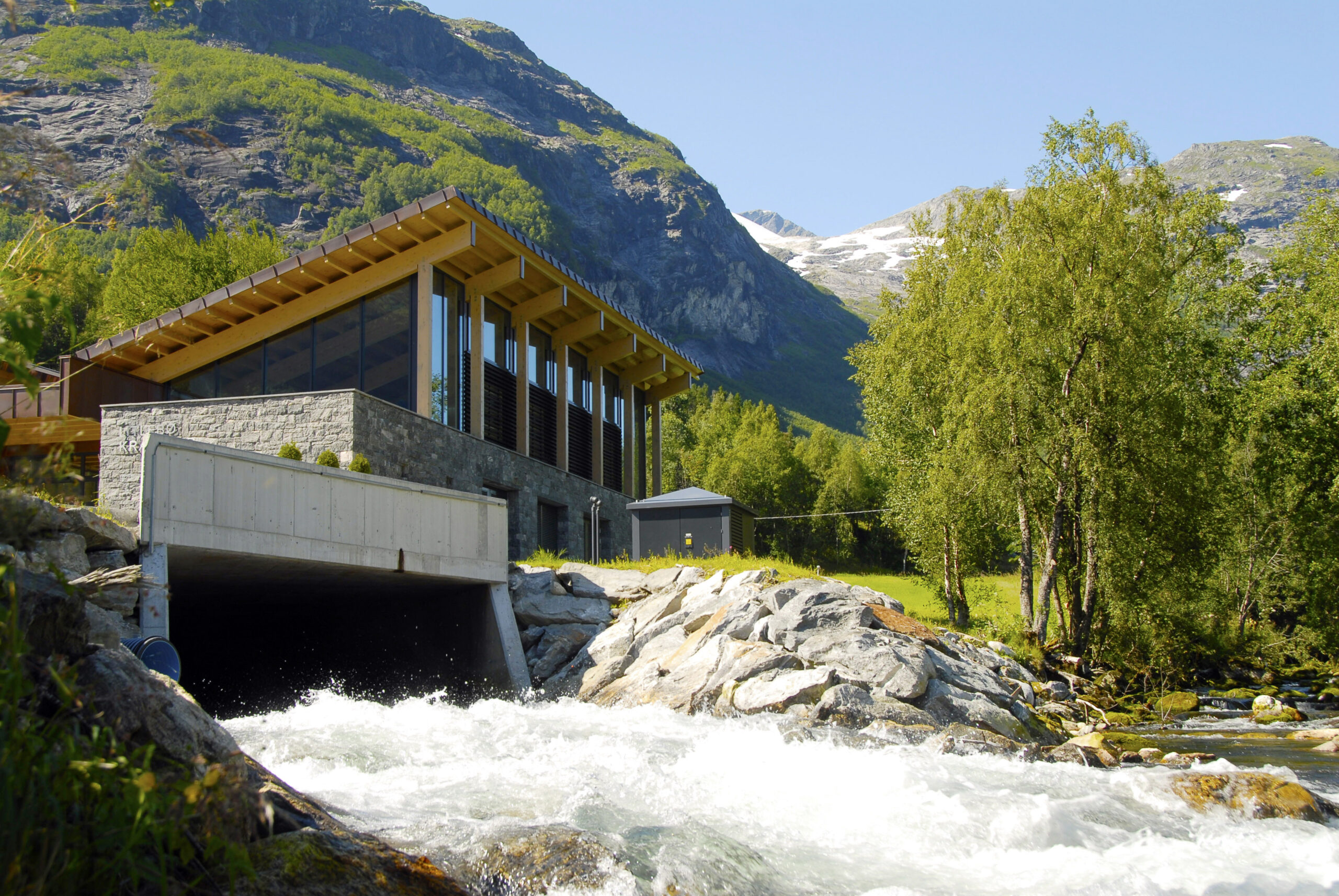 A water power plant.